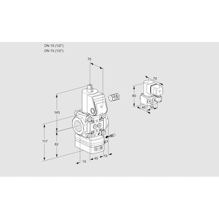 Honeywell Kromschroder Butterfly Valve - Air/Flue Gas, DN 15-500mm, 300 mbar, High Temp KS88015733