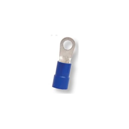 Hillsdale Terminal Ring Terminal, #10 Stud Size, 6 AWG, 600 V, Vinyl Insulated, 250 PK 50615E