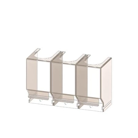 Siemens Accessory for 3KC4 3KC8 Terminal covers 1-pole for 630 A contains 3 units 3KC9804-3