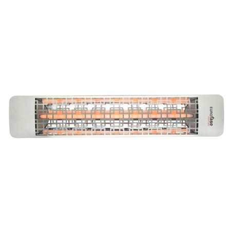 Eurofase 304 SS 39in Single Element 2000W 480V Heater, Stainless Steel, Brix Decor Plate EF20480S5