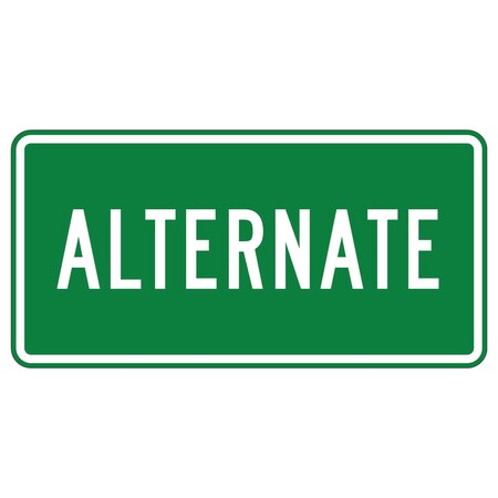 Sign Solutions Usa Traffic Sign, 24 in Width, Aluminum Sign, Horizontal Rectangle DUS10HWT2412M4-1GW