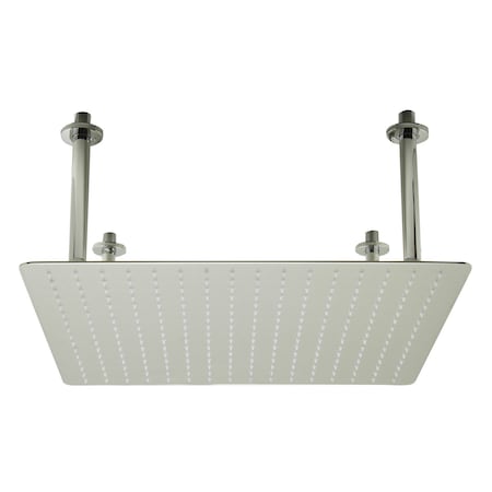 Alfi Brand 20" Square Brushed Solid SS Ultra Thin Rain Shower Head RAIN20S-BSS