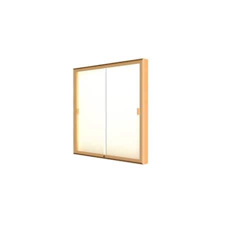 Ghent Wall Case 48x48x4, Plaque, Oak 88-4848PB-GD