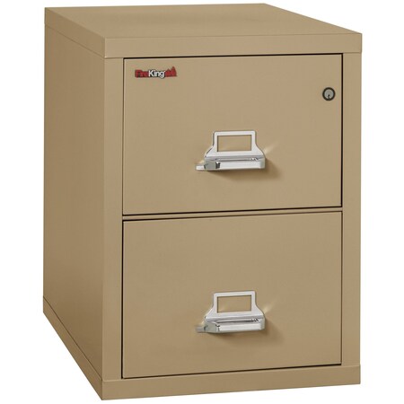 Fireking 2 Drawer, 1 Hr Fire & Impact Rated, Vertical, 31" depth Legal Sand 2-2131-CSA
