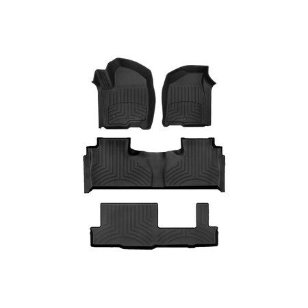Weathertech Black, Front and Rear and Rear FloorLiner HP 441632-1-2-4IM