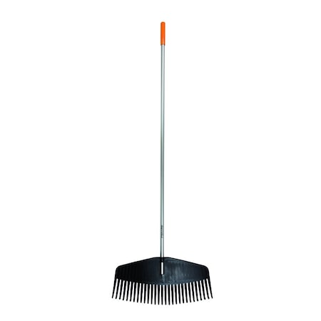 Fiskars 67 in. 29 Tine Poly Leaf Rake Aluminum Handle 1068952