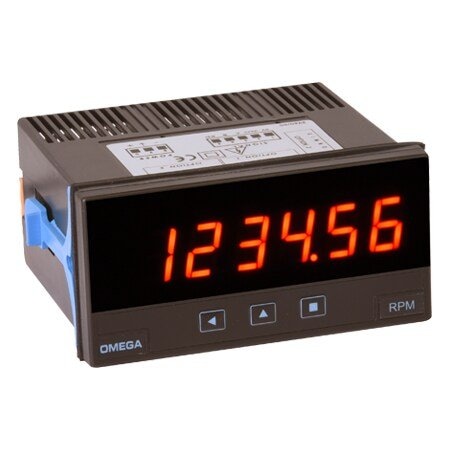 Omega DIN Digital Counter: 1/8 DIN, Panel Mount, 85 Vac/Vdc to 265 Vac/Vdc, 1P/P, 500 kHz, 5.5 Display DPF20-HV