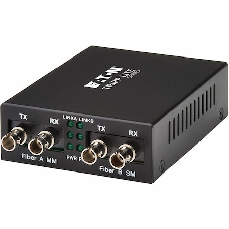Eaton TRIPP LITE SERIES 100 MB ST TO 100 MB ST MODE CONVERTER - 1310 NM COMPATIBLE, UP N784-MDC-1STST