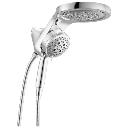 Delta Universal Showering Components 6-Setting Hydrorain With Proclean In Lumicoat Chrome 56000-PR