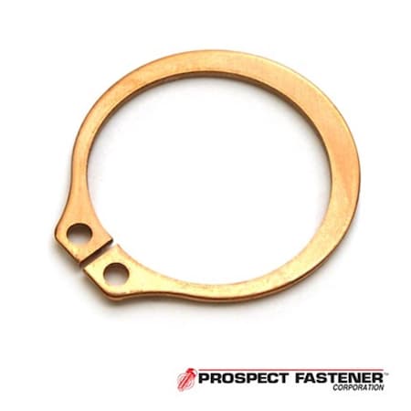 Rotor Clip .43 in. Dia. Basic External Ring .025 in. Thick Beryllium Copper Plainpack, 10PK SH-43BC