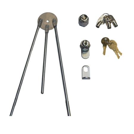 Omnimed Replacement Lock Kit for Narcotic Cabinet, 181681 1816025