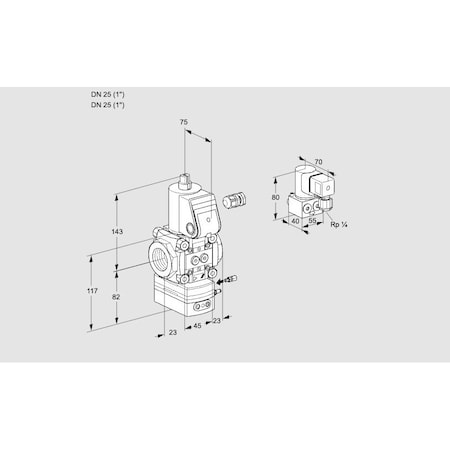 Honeywell Kromschroder VAG125R/NWAE KS88002281