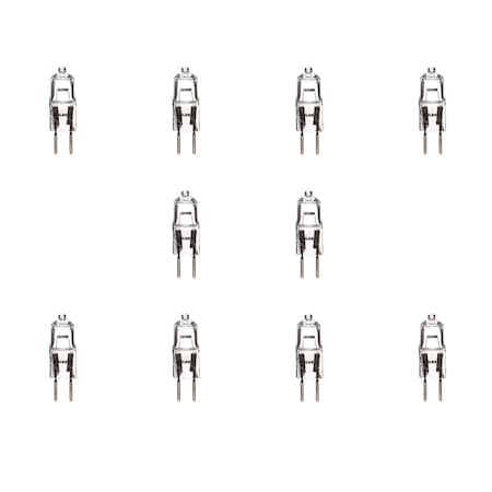 Bulbrite Halogen Mini T3 JC Bi-Pin Base GY6.35 Light Bulbs, 50W, Clear, 10PK 860786