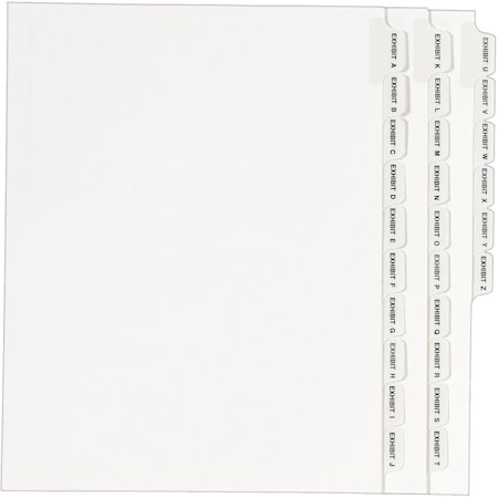 Avery Dividers, Legal, Sidetab, A-Z 20PK AVE01370