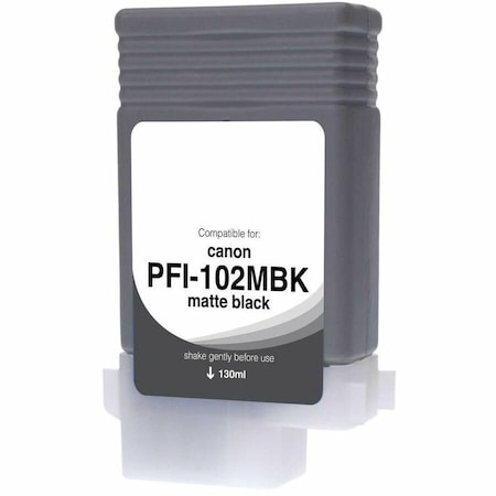 Cig WF Non-OEM New Matte Black Wide Format Ink Cartridge for Canon PFI-102 0894B001 WCPFI102MB