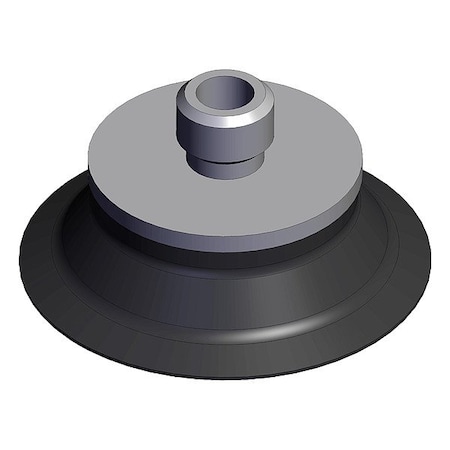 Smc Flat Cup, Black, Flat Pad ZP2-TB20MTN-H5