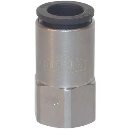 Dixon Legris by  Push-In Connector, 1/8 x 5/16 in Nominal, FNPT x Tube, 290 psi Pressure, Brass/Nylon, Dom 30140811