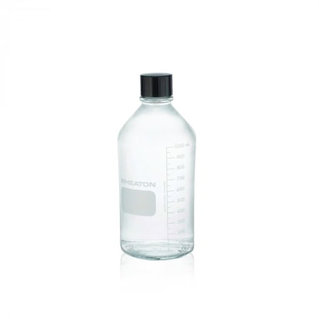 Wheaton Media / Lab Bottle, Without Cap, Cle, PK 12 W219440