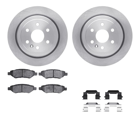 Dynamic Friction Co DFC Brake Rotor with 5000 Brake Pads and Hardware Kit 6512-46325