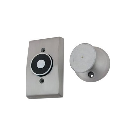 Abh Mfg Abh Recessed Magnetic Door Holder Tri-Voltage, 12VDC, 24VAC/DC, 120VAC, 628/US28 Satin Aluminum 2100US28