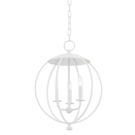 Hudson Valley Lighting Wesley 3 Light Lantern 16.5 In. White Plaster 9117-WP