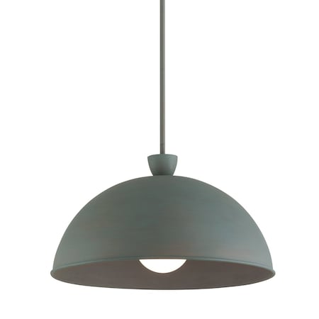 Troy Lighting Tygo 1 Light Pendant 20 In. Verdigris F3120-VER