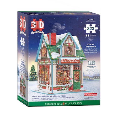 Eurographics Santa's Workshop 3D Jigsaw Puzzle 323 pc 9905-6044