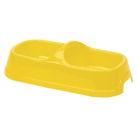 Hilo Dog Feeding Bowl, L, 14 oz Volume, 2-Compartment, Plastic 00213H