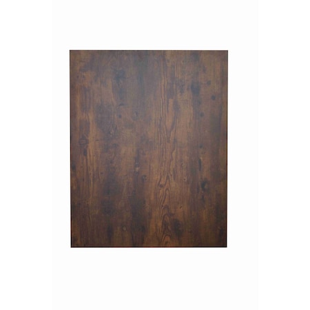 Bfm Seating 1in Relic Table Top - Melamine PVC Self-Edge 24x30 - Vintage Walnut VW2430