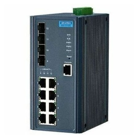 B+B Smartworx 8G + 4SFP PORT MANAGED ETHERNET SWITCH EKI-7712G-4FI-AU