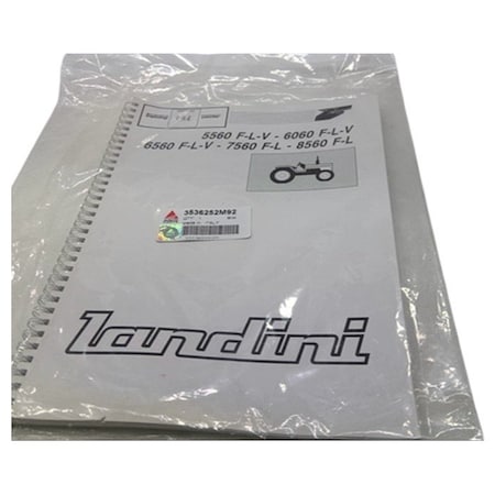 Agco MAN OP F L V, AGCO OEM 3536252M92 3536252M92