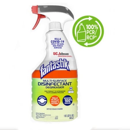 Sc Johnson Fantastik Multi Surface Disinfectant Trigger; 32 Fl Oz, 8 Per Case 720186