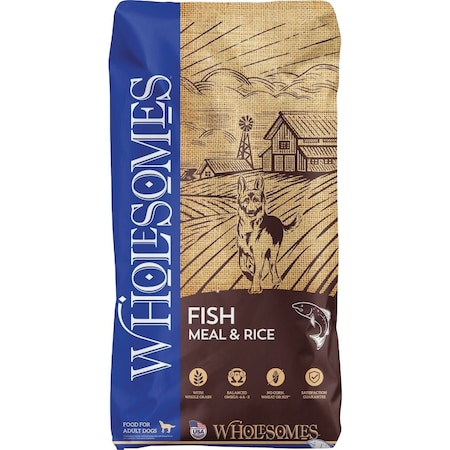 Wholesomes 40 Lb. Fish Meal/Rice Dry Dog Food 348381