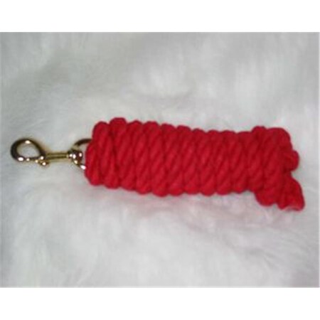 Hamilton Halter Co 3 4 Cotton Ld W Br Bolt Snap Red 10 Feet - CL34B RD 211729