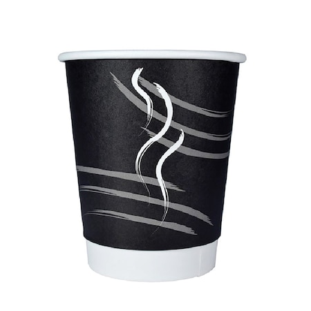 Rdi Double Wall Cup Generic Black Unwrapped 9oz 900cs, 900PK CP-DBU9-BLK