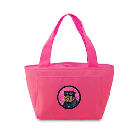 Carolines Treasures Pink Brussels Griffon Zippered Insulated School Washable And Stylish Lunch Bag Cooler LH9388PK-8808