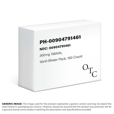 Major Pharmaceuticals Ibuprofen, 200mg, Blister Pack, 100PK 00904791461