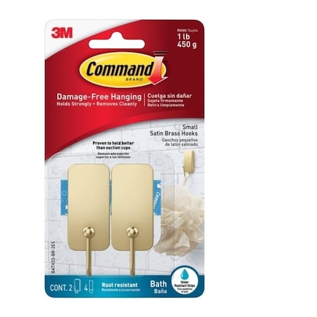 Command BATH HOOK METAL CHROME SMALL BATH33-CR-2ES
