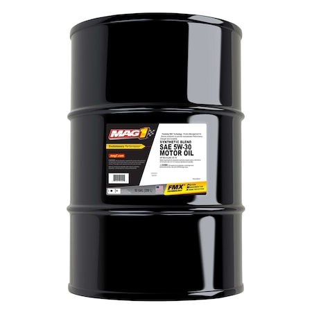 Mag 1 Engine Oil, 5W-30, Synthetic Blend, 55gal MAG60181