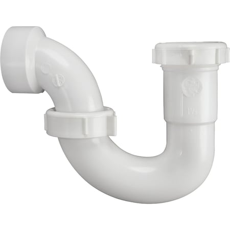 Do It Best Best 1-1/2'' or 1-1/4'' White Plastic Sink Trap with Reducer Washer DIB950W