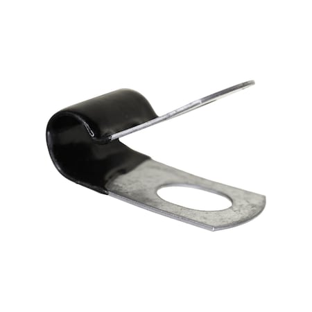 Auveco Closed Clamp 1/4in- Galvanized Vinyl Coated, 25PK 10598
