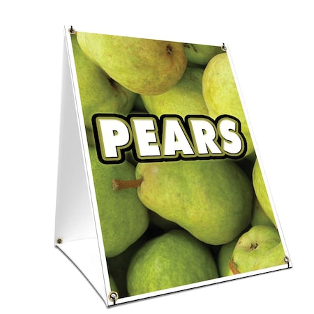 Signmission Pears, 24 Inch x 18 Inch A-frame Yard Sign, Plastic Sign SBC-1824-Pears