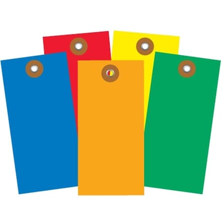 Regalo 5.75 x 2.875 in. Yellow Shipping Tag, 100PK RE2819602