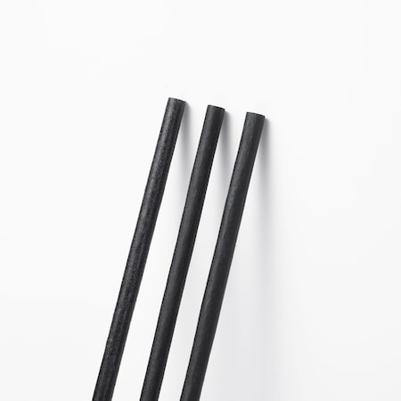 Greenprint Greenprint Agave Based Black Agave Wide 10" Long Straw, Paper Wrapped 1,200 ct JBA26W