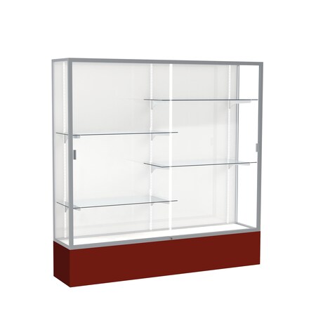 Ghent Spirit Floor Display Case 72x72x16, White, Satin 376WB-SN-MN