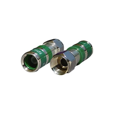 Leviton Coaxial Connectors Gn Compression F-Conn Sold X 100 40985-CPF