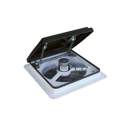 Maxxair Vent Remote Control Powered Opening, For 14" x 14" Vent, With Fan, Smoke 00-04500K