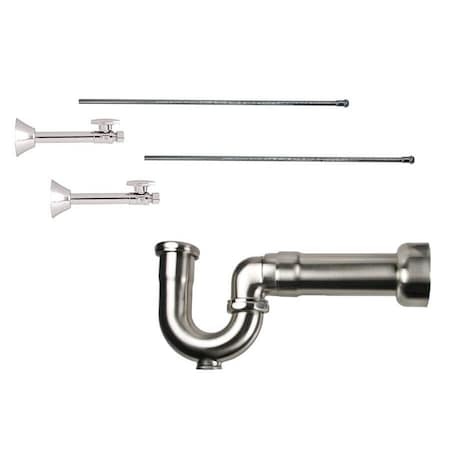 Mountain Plumbing Lavatory Kit - Brass Oval Handle 1/4 Turn Valve MT317-NL in Polished Chrome MT317MASS-NL/CPB