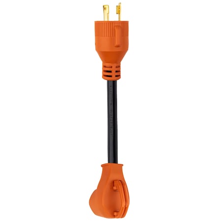Power Sentry Generator Adapter Cord, TT-30R, L5-30P, Orange/Black GLRVAD330M30F012