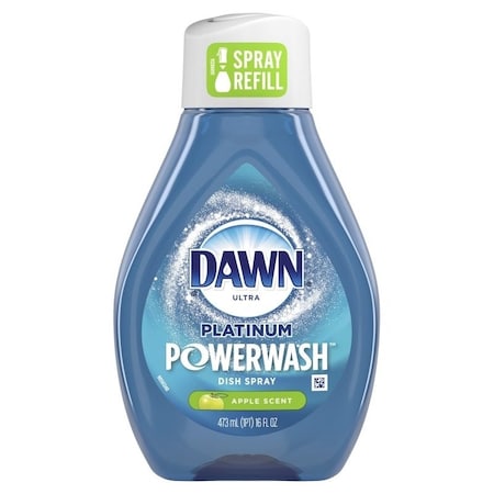 Dawn Platinum Dish Soap Spray Refill, 16 oz, Liquid, Apple Scent, Colorless 52367